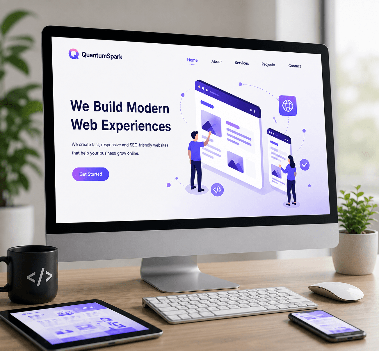 QuantumSpark website development project
